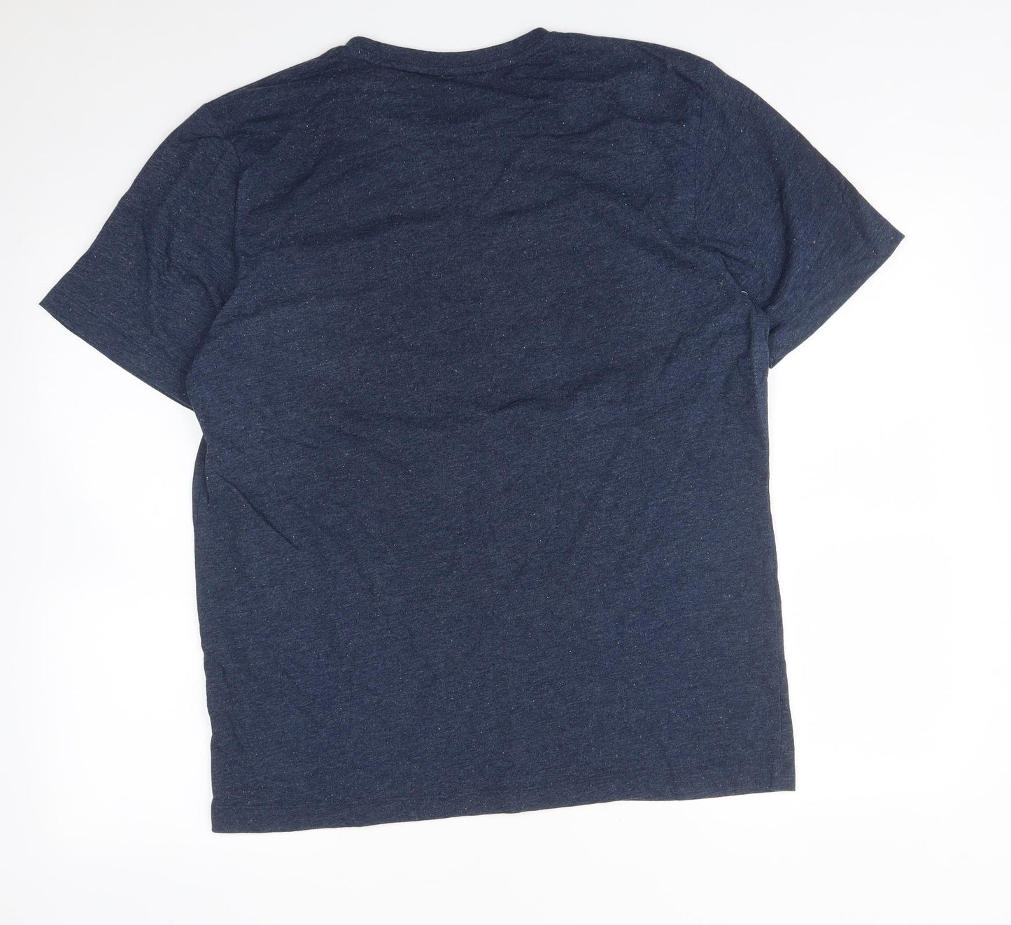 Easy Mens Blue    T-Shirt Size L Crew Neck