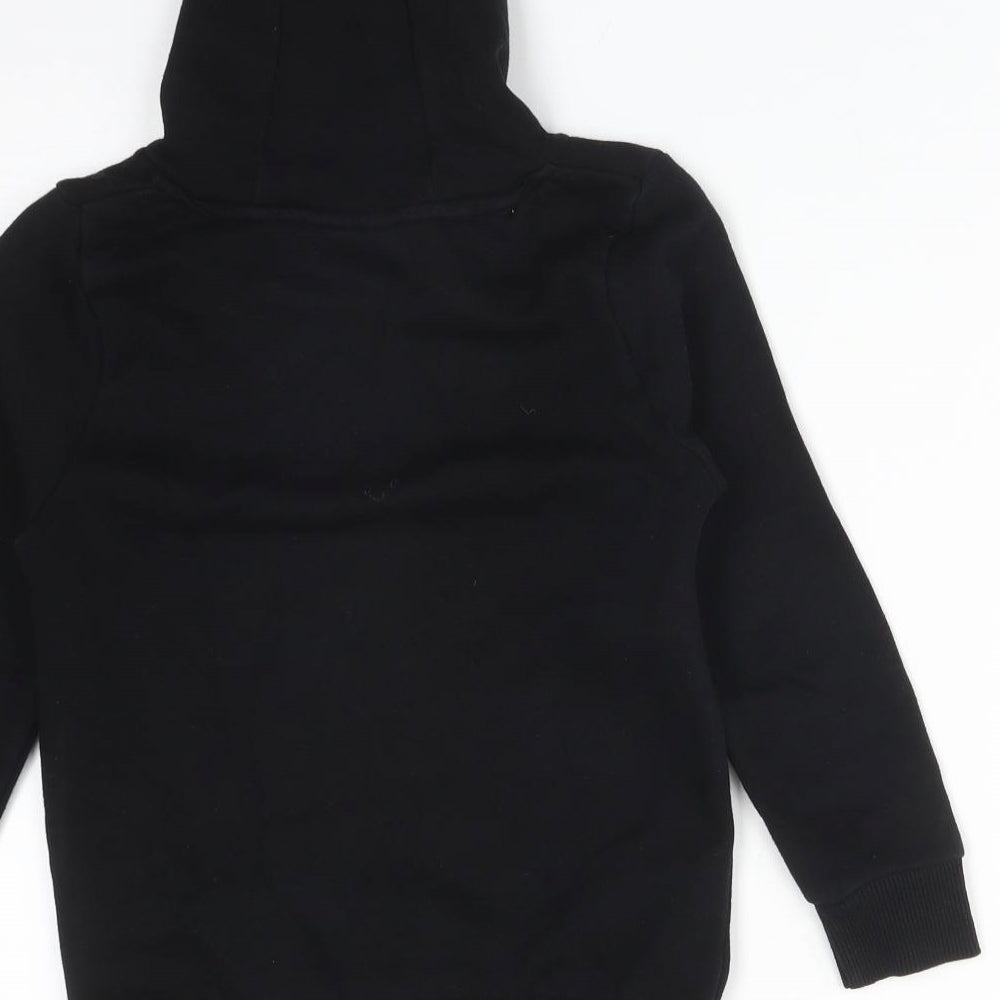 POKEMON Boys Black  Cotton Pullover Hoodie Size 6-7 Years   - POKEMON