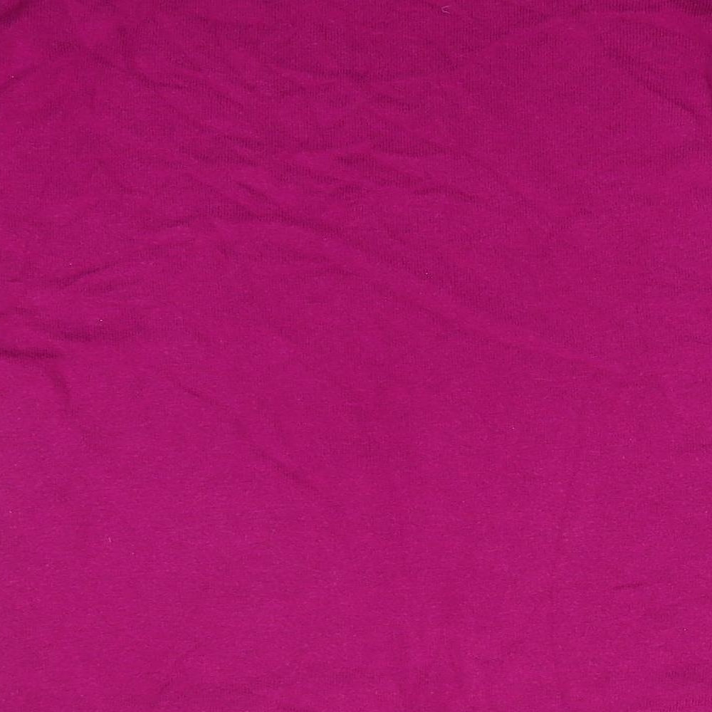 NEXT Womens Pink Boat Neck  Cotton Pullover Jumper Size 10   - Deep Pink
