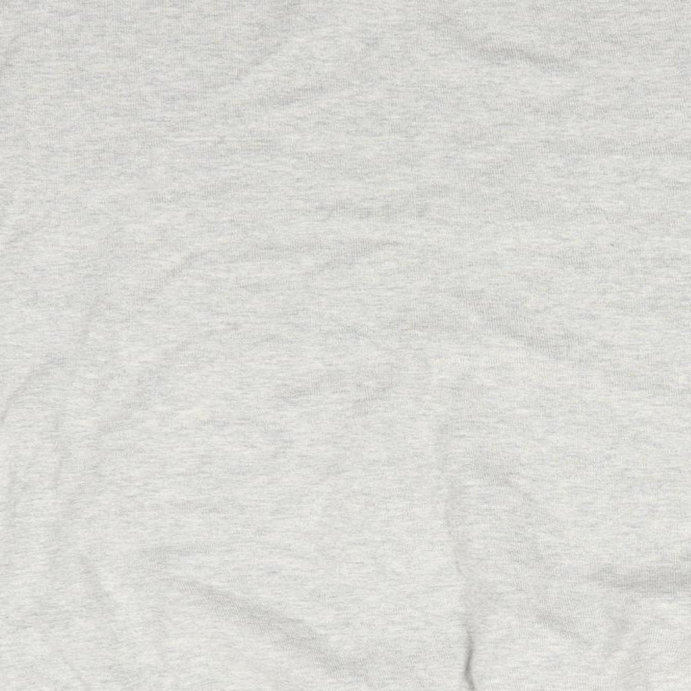 NEXT Mens Grey Round Neck  Cotton Pullover Jumper Size L   - Light grey mix