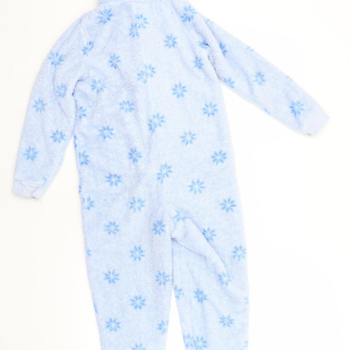 Frozen Girls Blue Geometric Polyester  One Piece Size 8-9 Years   - Elsa