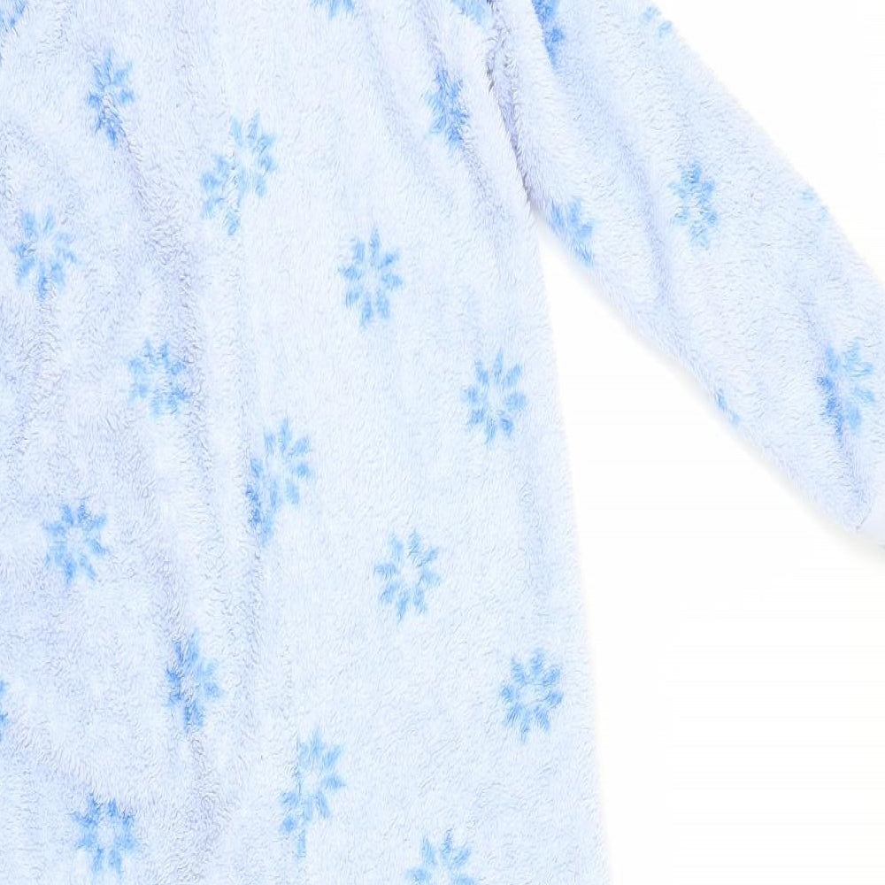 Frozen Girls Blue Geometric Polyester  One Piece Size 8-9 Years   - Elsa