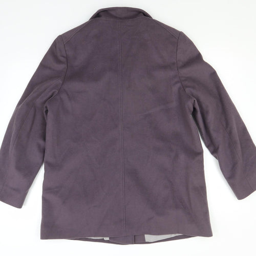 Marks and Spencer Womens Grey   Overcoat Jacket Size 18