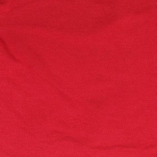 Bonmarché Womens Red Round Neck  Polyester Pullover Jumper Size S