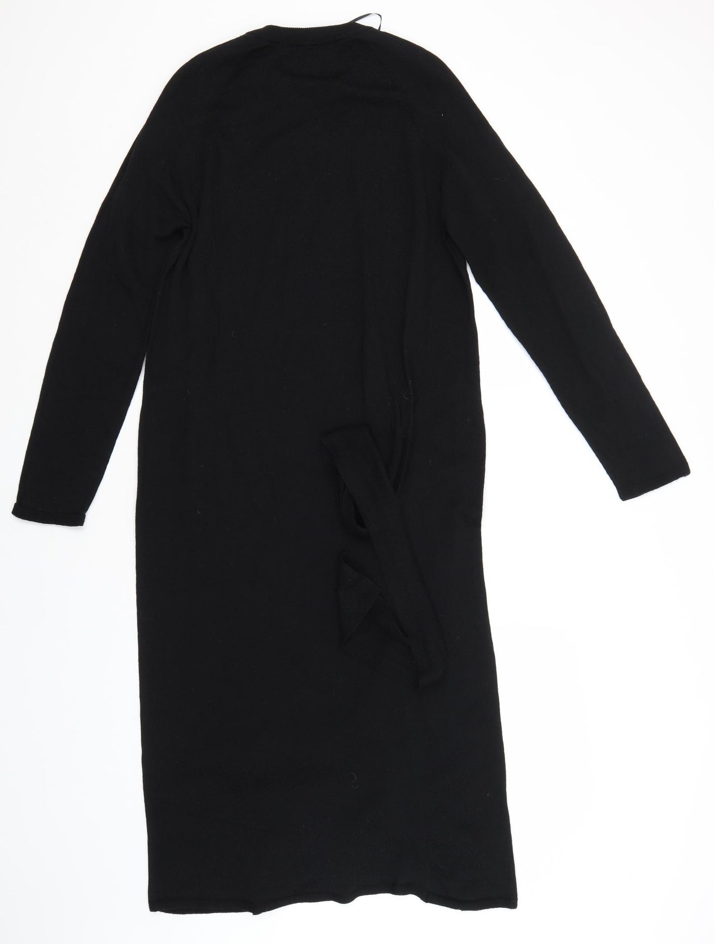 Marks and Spencer Womens Black  Wool T-Shirt Dress  Size 10  Round Neck