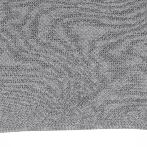 PRETTYLITTLETHING Womens Grey Round Neck  Acrylic Pullover Jumper Size M