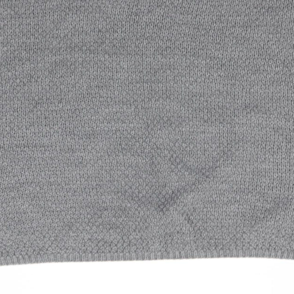 PRETTYLITTLETHING Womens Grey Round Neck  Acrylic Pullover Jumper Size M