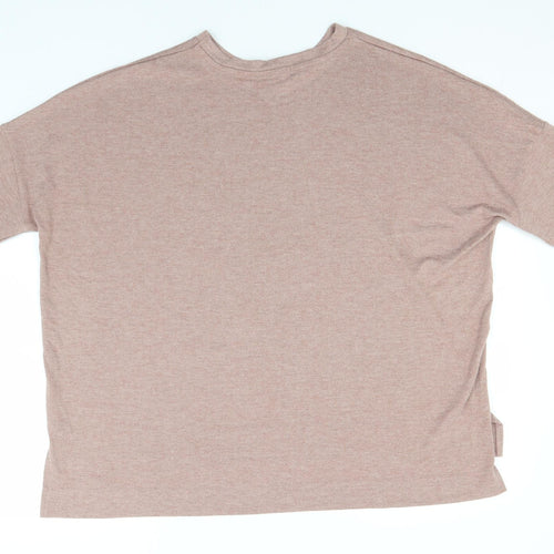 Primark Womens Beige Round Neck  Polyester Pullover Jumper Size 14