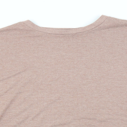 Primark Womens Beige Round Neck  Polyester Pullover Jumper Size 14