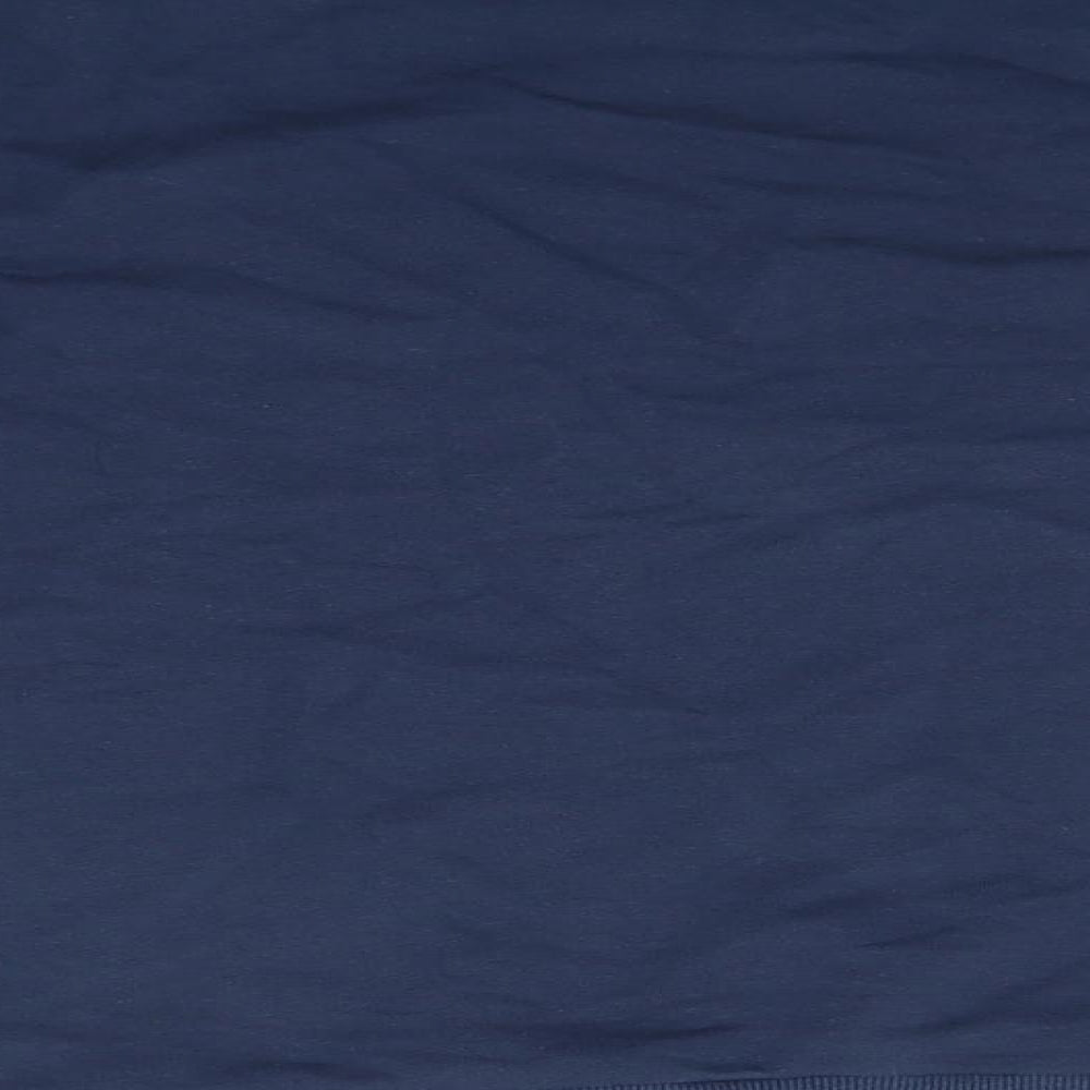 Marks and Spencer Womens Blue Round Neck  Cotton Pullover Jumper Size 12