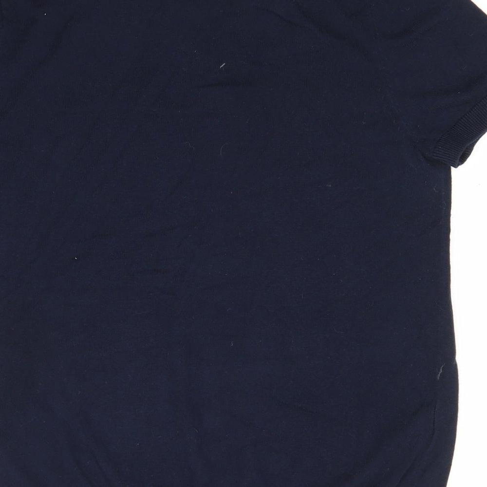 NEXT Womens Blue Round Neck  Cotton Pullover Jumper Size 14