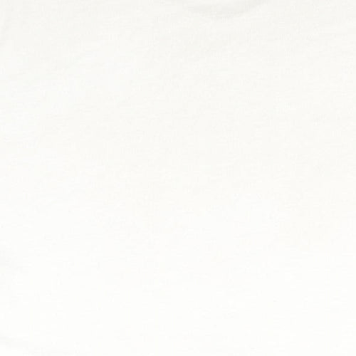 ASOS Womens White V-Neck  Polyester Pullover Jumper Size 10