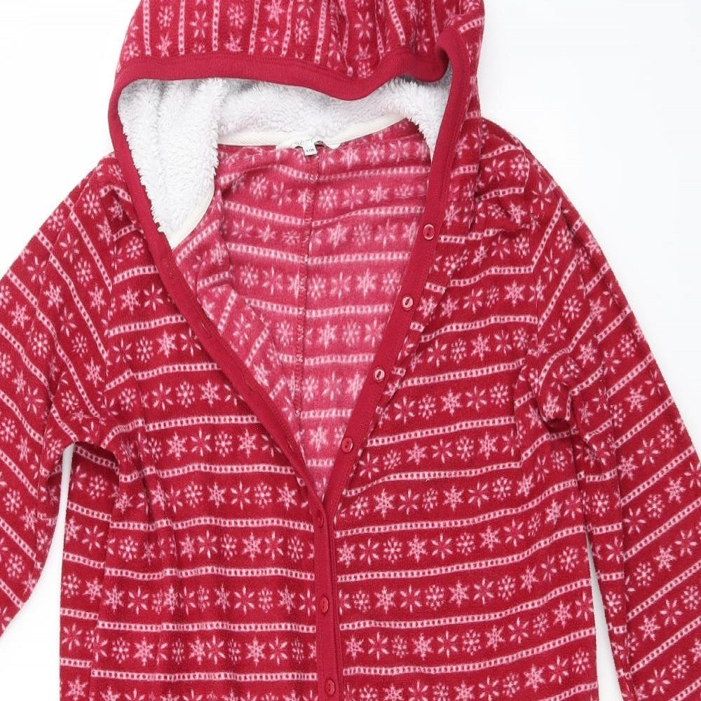 La Marguise Womens Pink Fair Isle Polyester  Bodysuit Size S