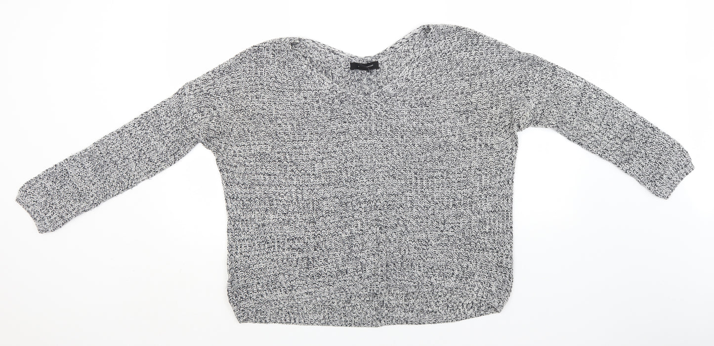 Atmosphere Womens Grey Round Neck  Acrylic Pullover Jumper Size 12
