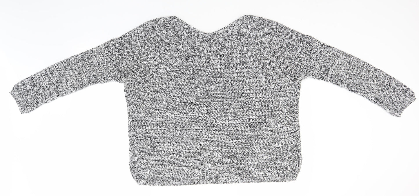 Atmosphere Womens Grey Round Neck  Acrylic Pullover Jumper Size 12