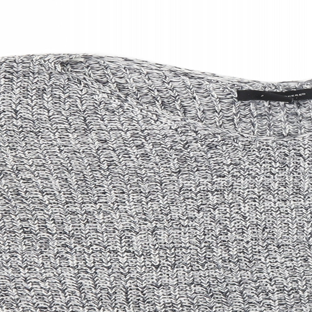 Atmosphere Womens Grey Round Neck  Acrylic Pullover Jumper Size 12