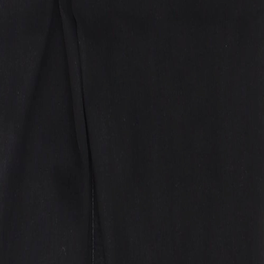 Matalan Womens Black  Cotton Straight Jeans Size 12 L28 in Regular