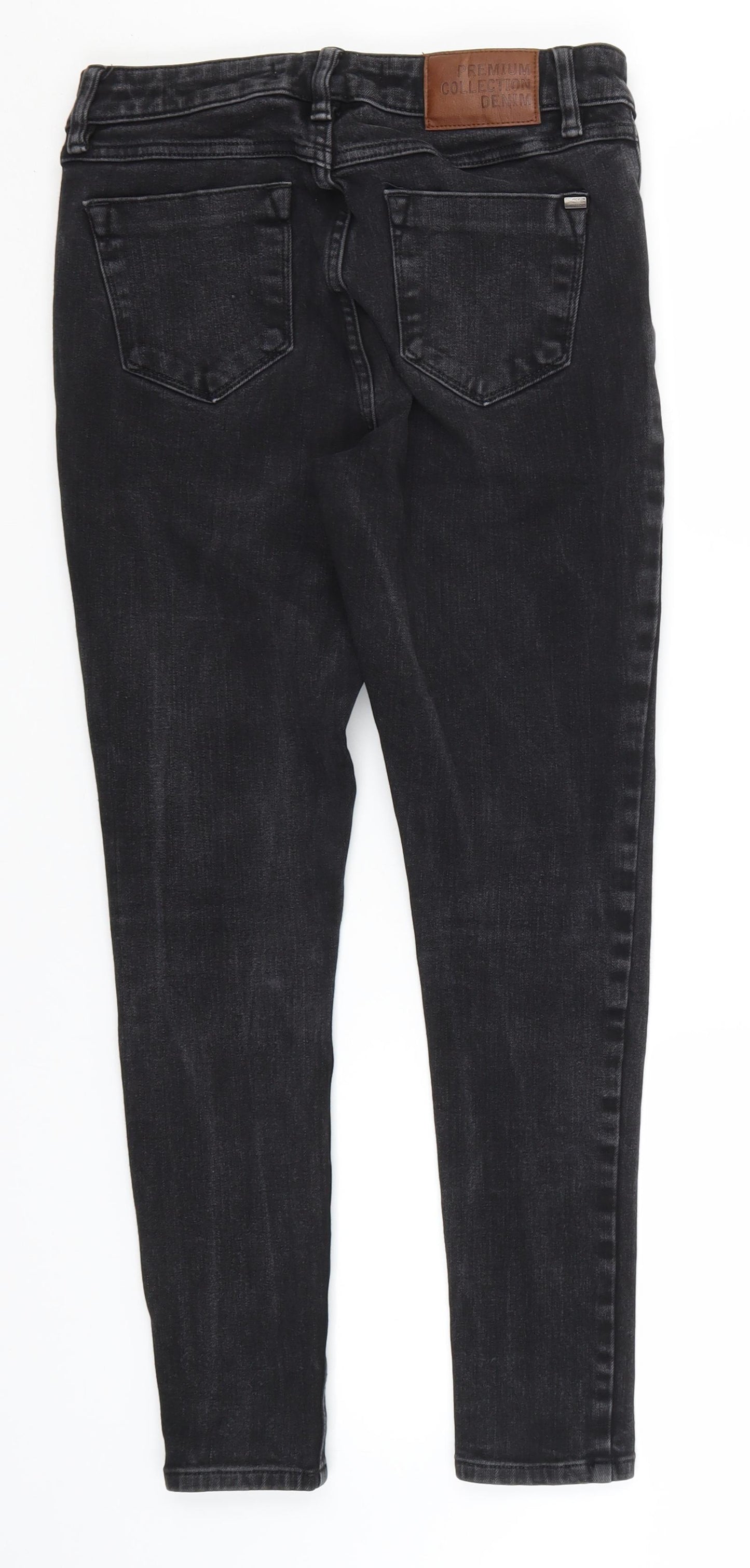 George Womens Grey  Cotton Skinny Jeans Size 12 L26 in Regular
