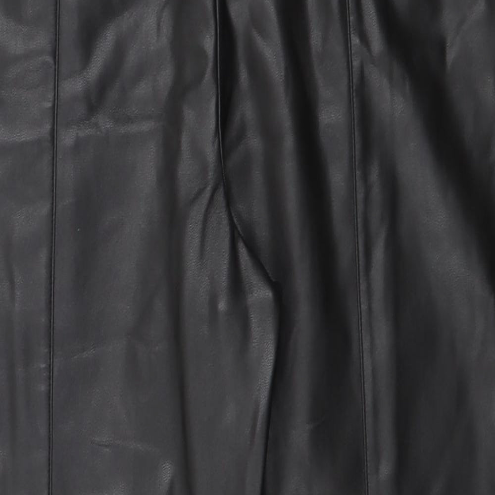 River Island Womens Black  Viscose Jogger Trousers Size 18 L27 in Regular