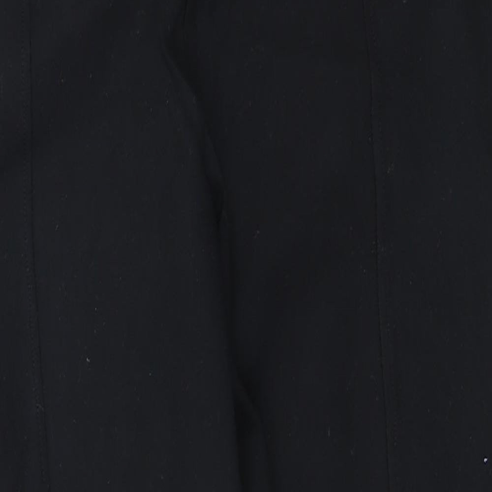 Marks and Spencer Womens Black  Viscose Jogger Trousers Size 16 L25 in Regular