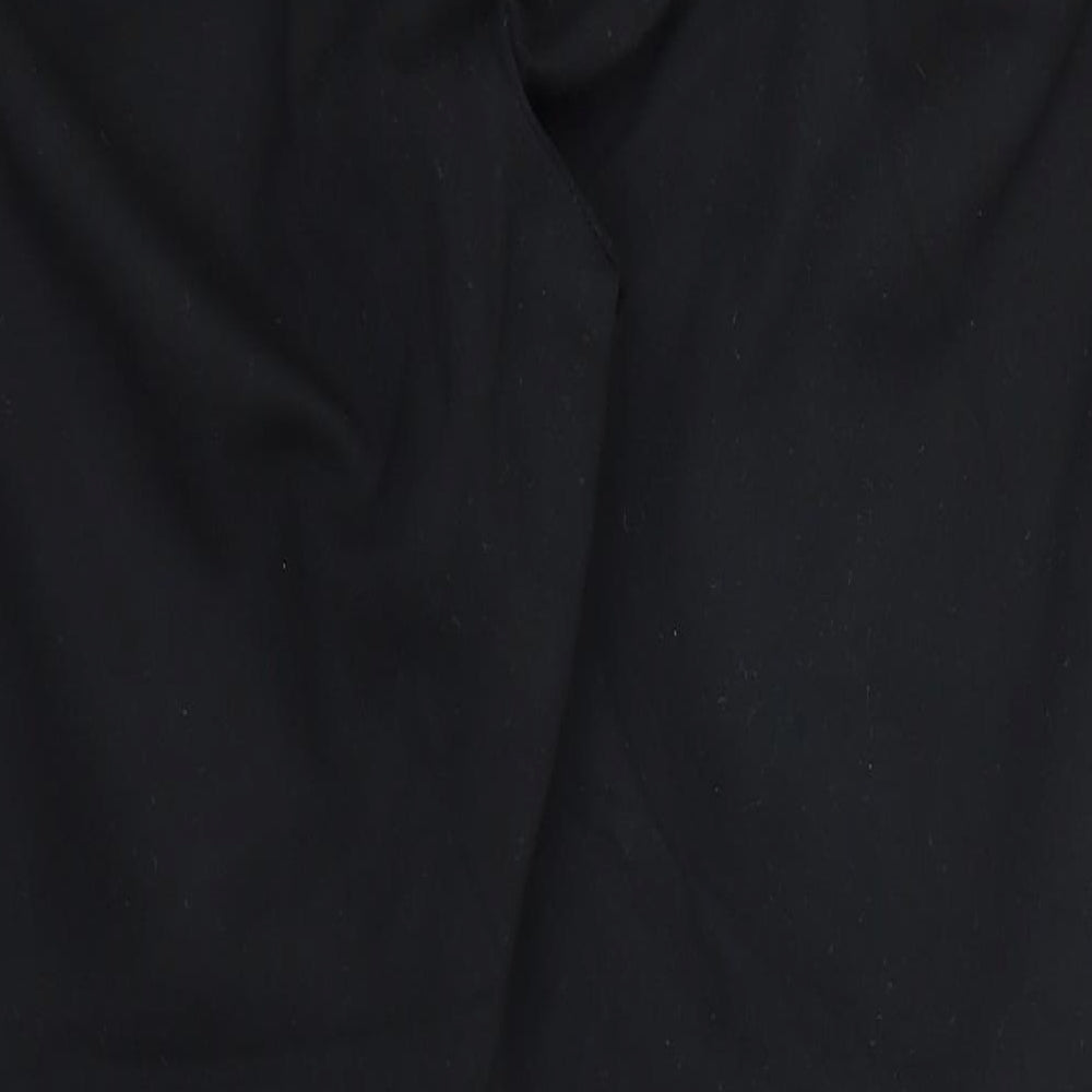 Marks and Spencer Womens Black  Viscose Jogger Trousers Size 16 L25 in Regular