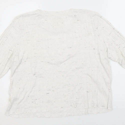 Primark Womens White Roll Neck  Viscose Pullover Jumper Size 18