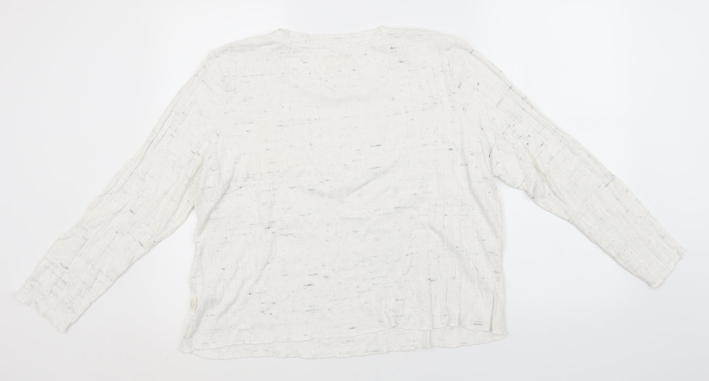 Primark Womens White Roll Neck  Viscose Pullover Jumper Size 18