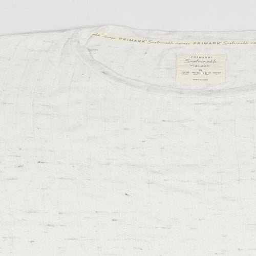 Primark Womens White Roll Neck  Viscose Pullover Jumper Size 18
