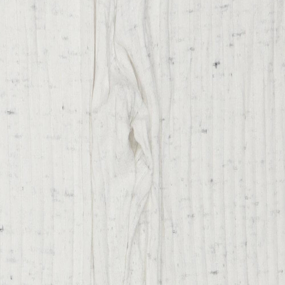 Primark Womens White Striped Viscose  Pyjama Pants Size 14
