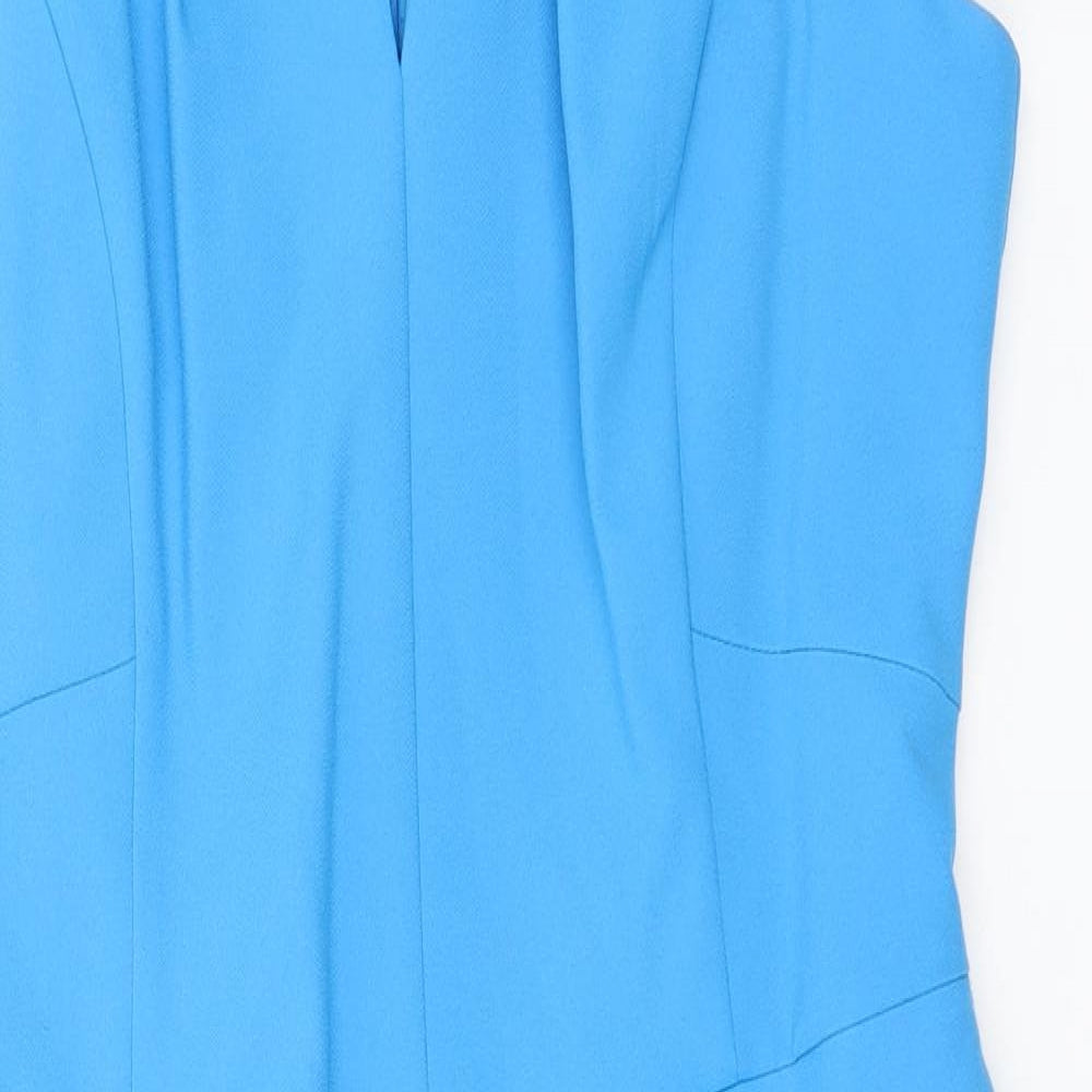 Atmosphere Womens Blue  Polyester Pencil Dress  Size 14  Square Neck