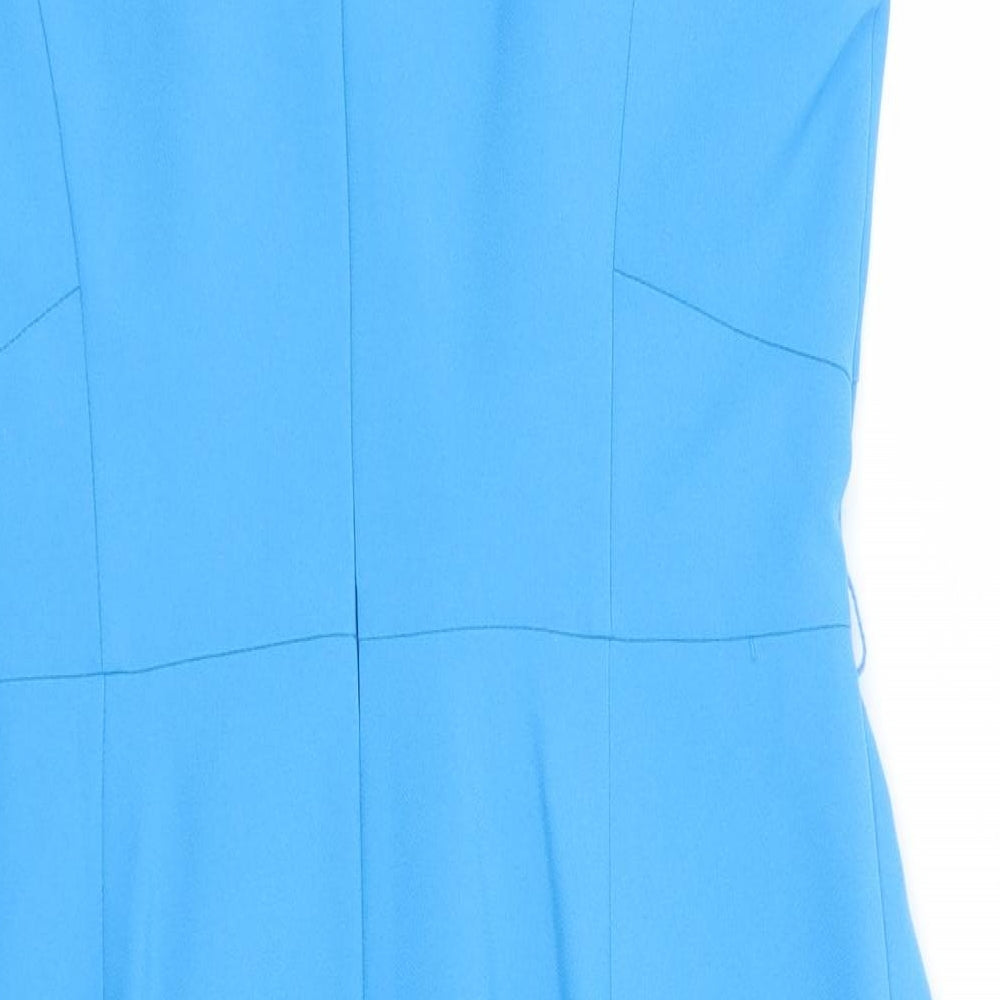 Atmosphere Womens Blue  Polyester Pencil Dress  Size 14  Square Neck