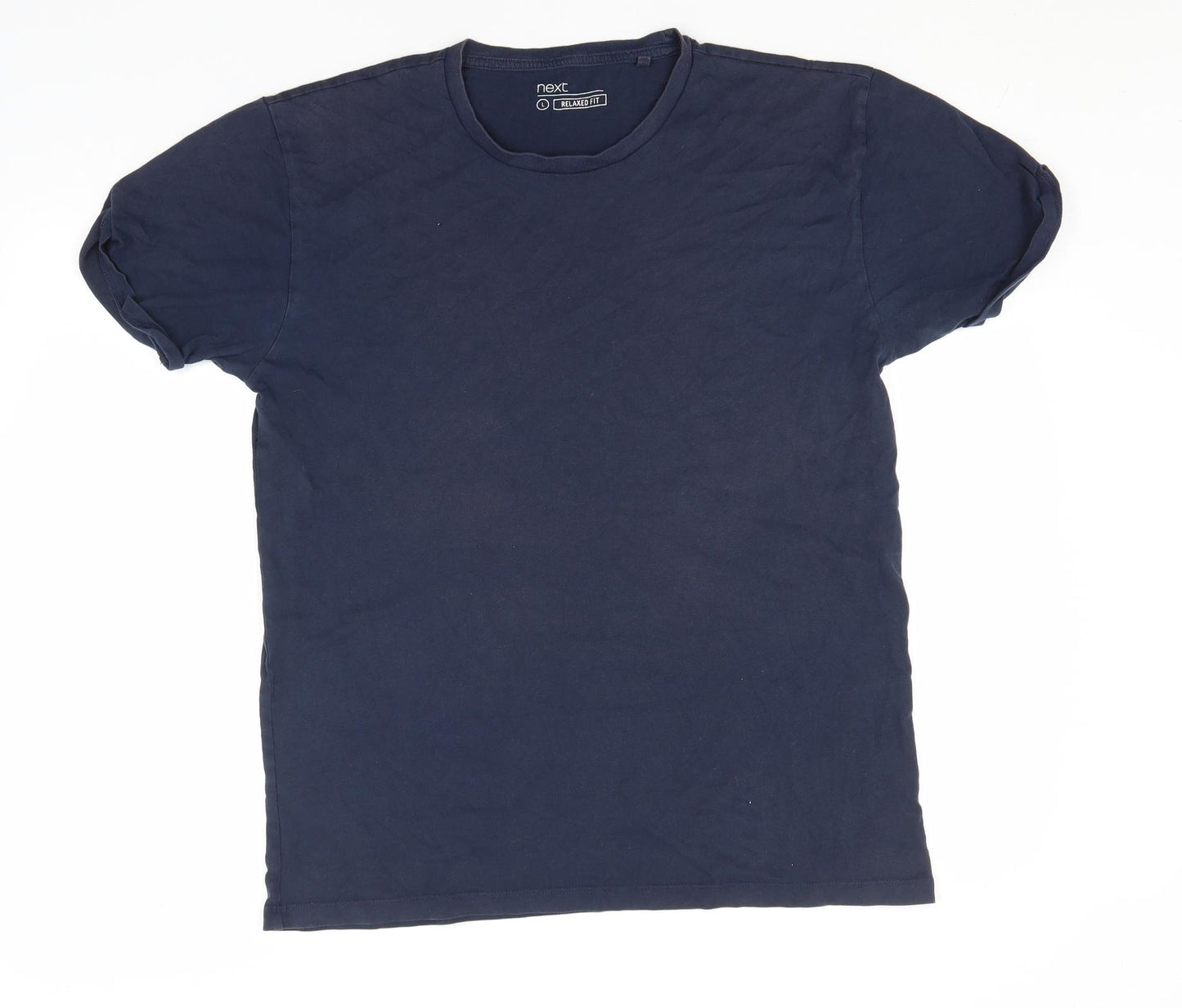 NEXT Mens Blue  Cotton  T-Shirt Size L Round Neck