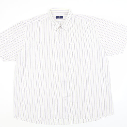 Rael Brook Mens Blue Striped   Button-Up Size 3XL Collared