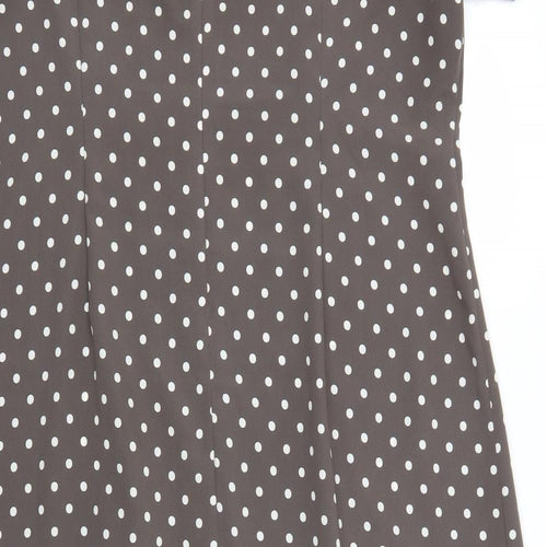 Kaleidoscope Womens Green Polka Dot  A-Line    Square Neck