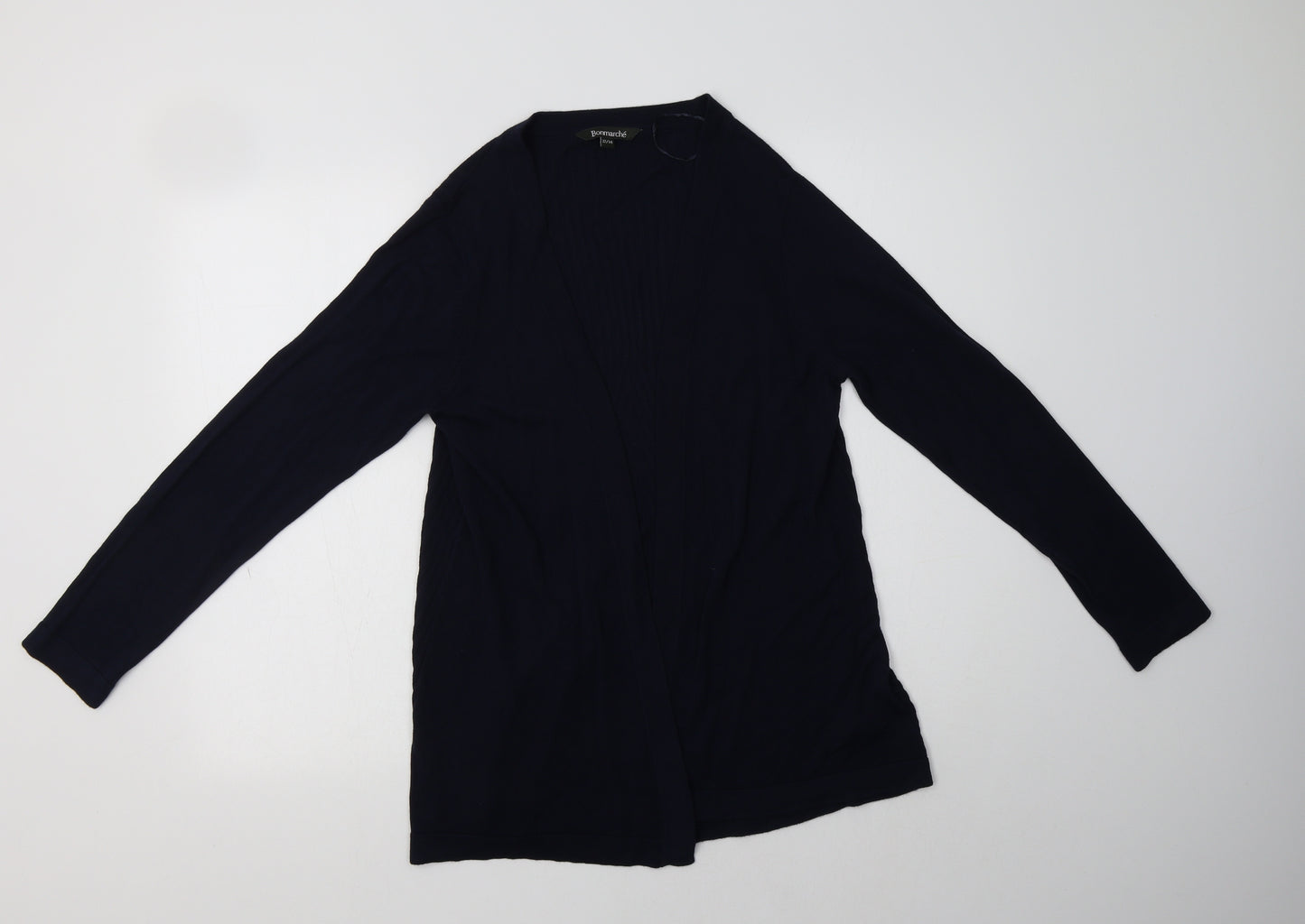 Bonmarché Womens Blue V-Neck  Viscose Cardigan Jumper Size 14