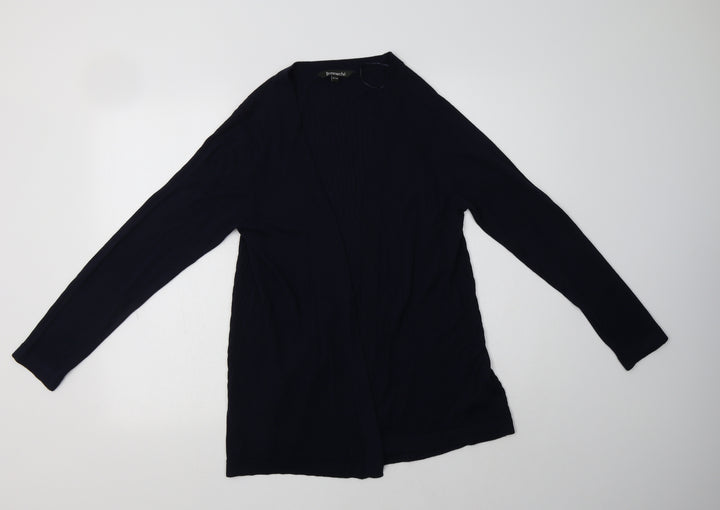Bonmarché Womens Blue V-Neck  Viscose Cardigan Jumper Size 14