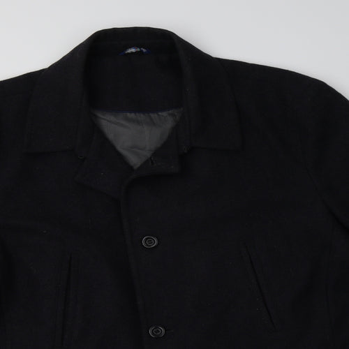 BHS Mens Grey   Overcoat Coat Size XL