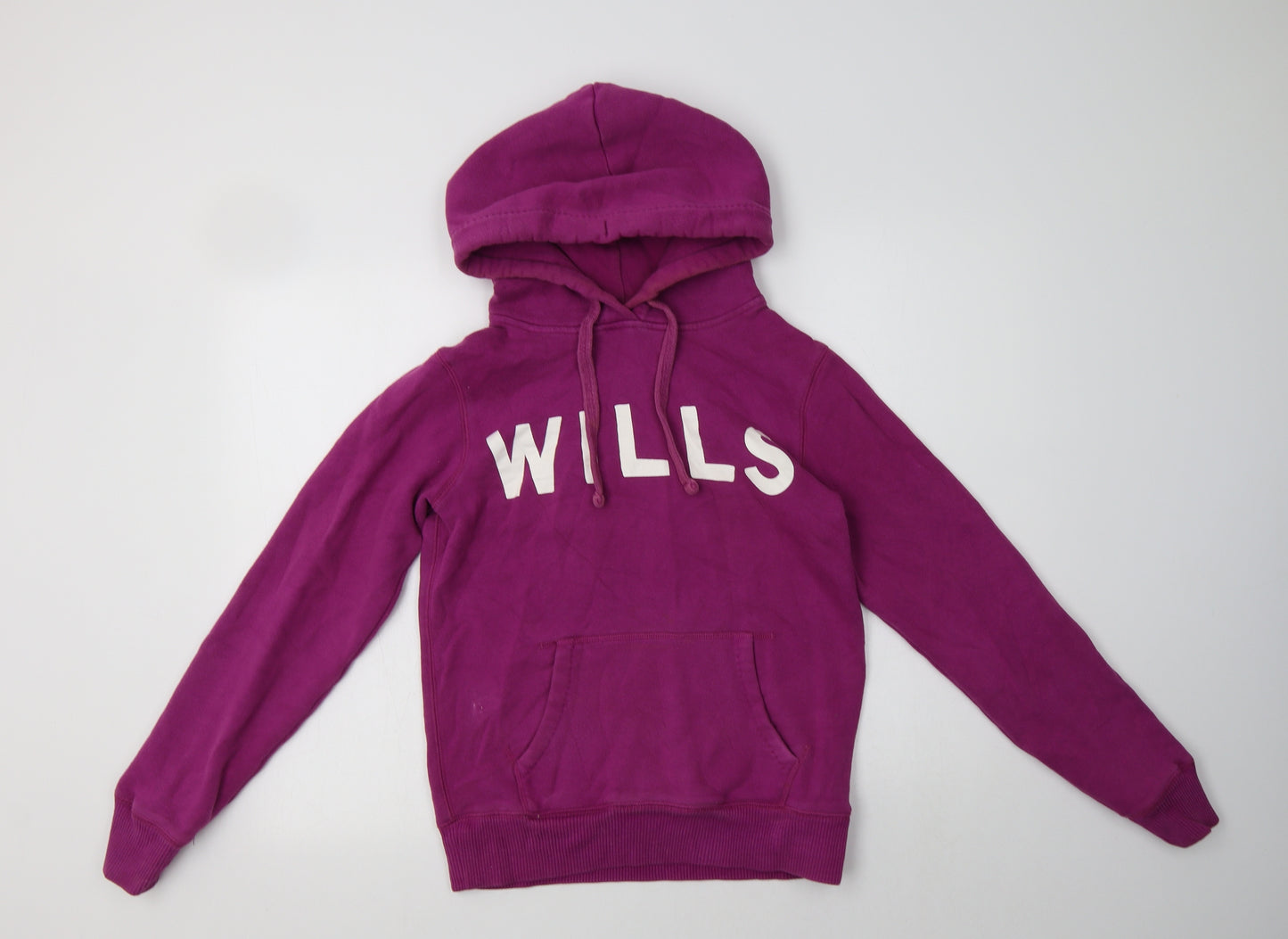 Jack Wills Womens Purple  Cotton Pullover Hoodie Size 10