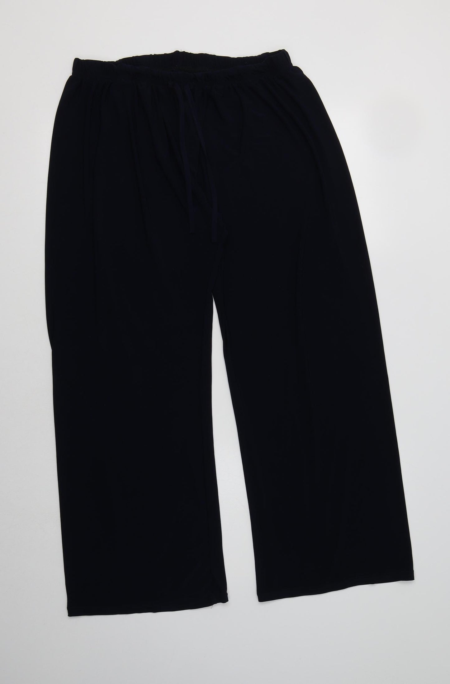 Preworn Womens Blue  Polyester Trousers  Size 20 L28 in Regular