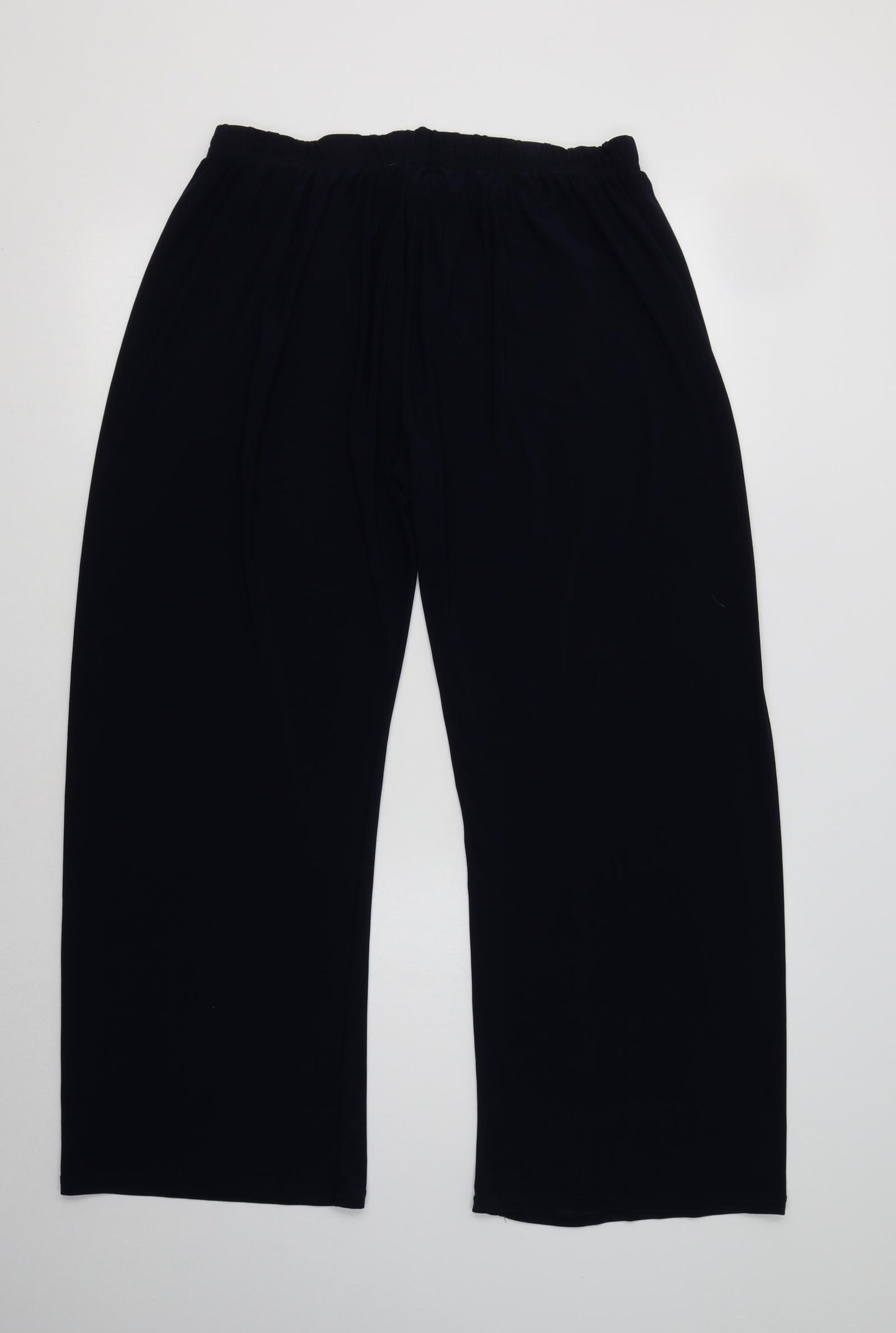 Preworn Womens Blue  Polyester Trousers  Size 20 L28 in Regular