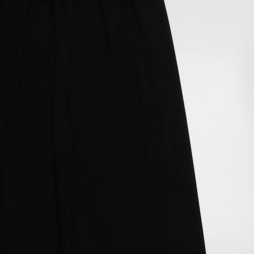 Preworn Womens Black  Polyester Trousers  Size L L29 in Regular