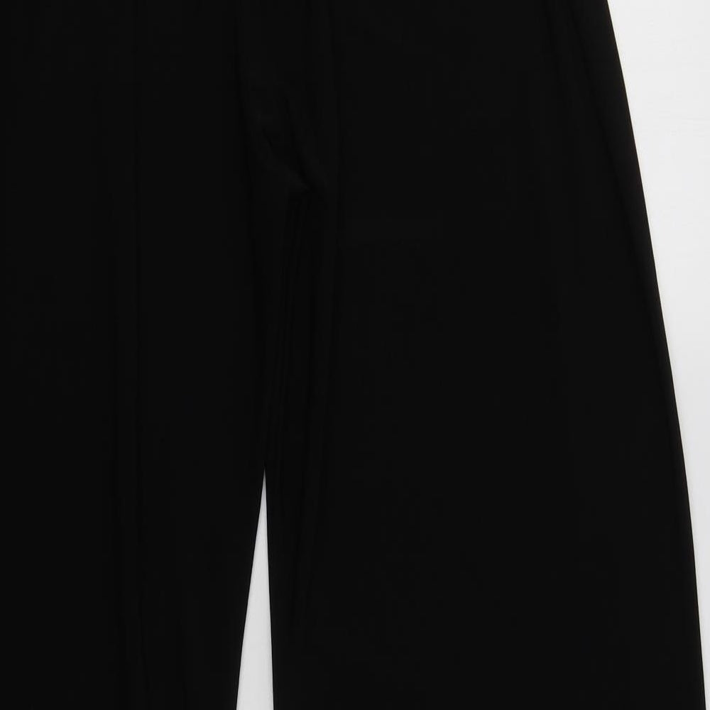 Preworn Womens Black  Polyester Trousers  Size L L29 in Regular