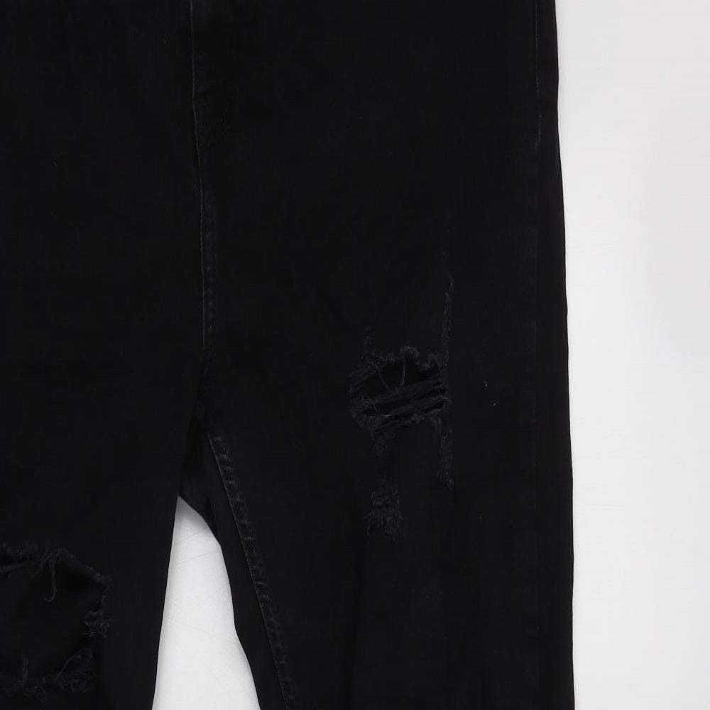 Primark Womens Black  Cotton Jegging Jeans Size 18 L29 in Regular
