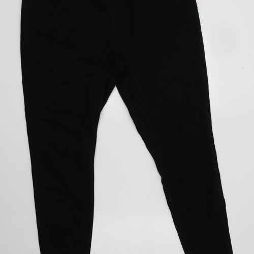 M&S Womens Black  Cotton Skinny Jeans Size 20 L29 in Regular