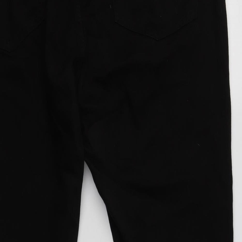 M&S Womens Black  Cotton Skinny Jeans Size 20 L29 in Regular