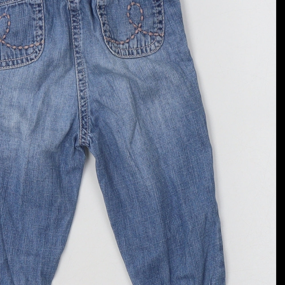 NEXT Baby Blue  Cotton Jogger Trousers Size 9-12 Months