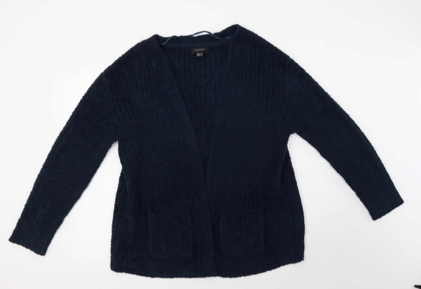 Primark Womens Blue V-Neck  Polyester Cardigan Jumper Size 20