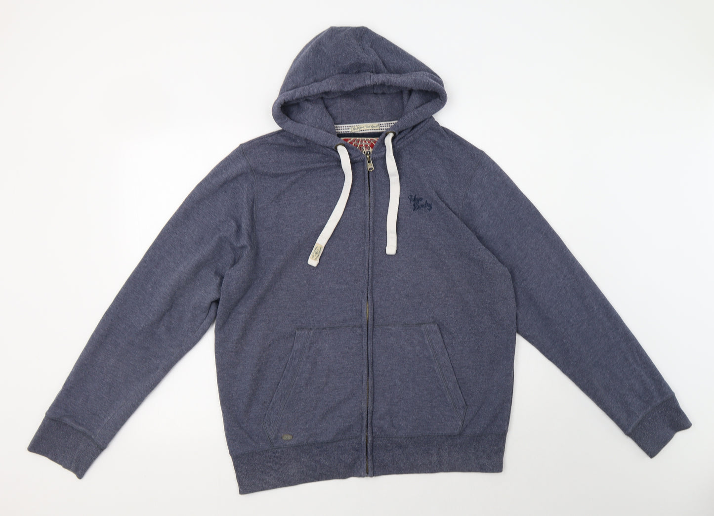 Tokyo Laundry Mens Blue  Polyester Full Zip Hoodie Size L