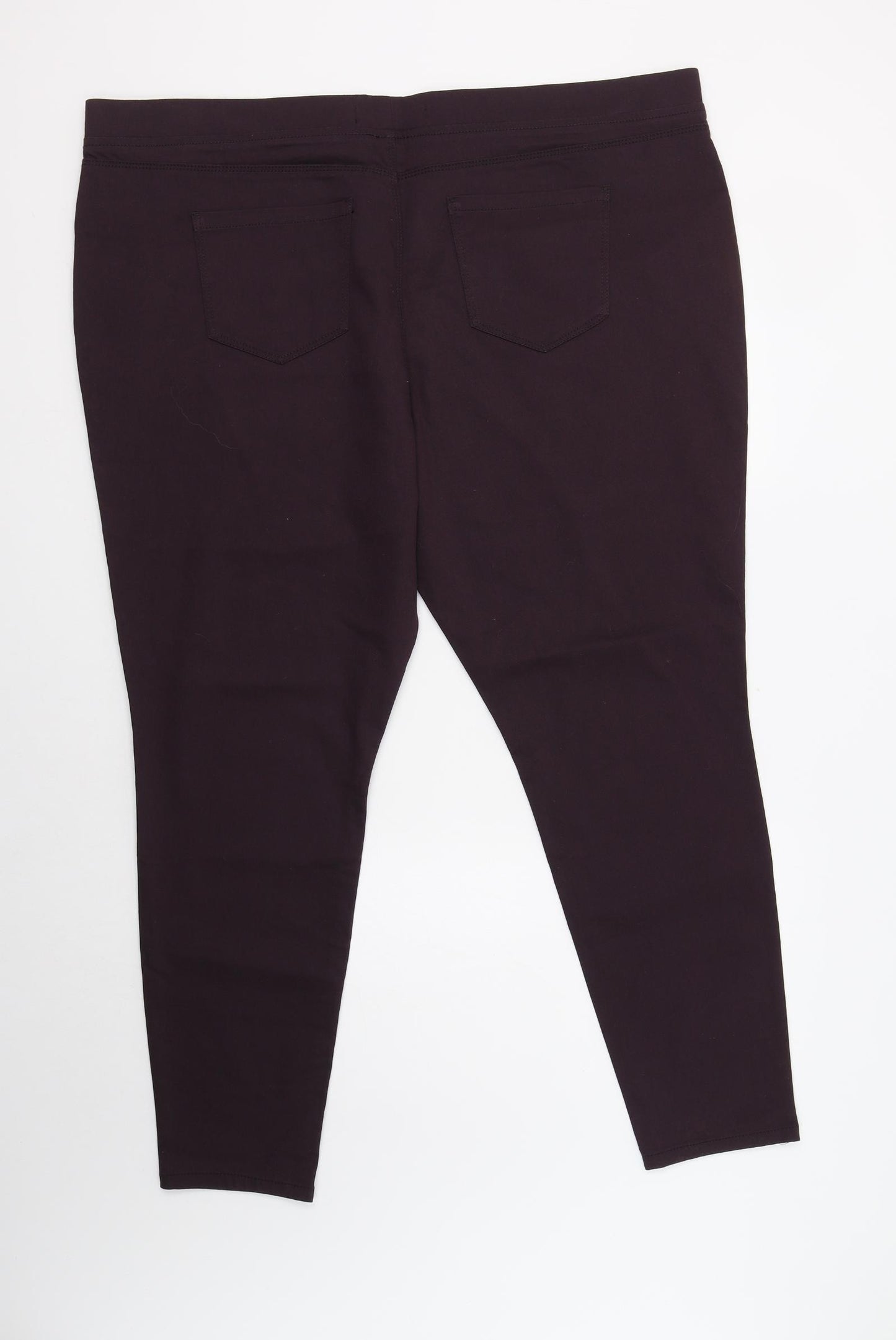 Pep & Co Womens Purple  Cotton Jegging Jeans Size 22 L30 in Regular