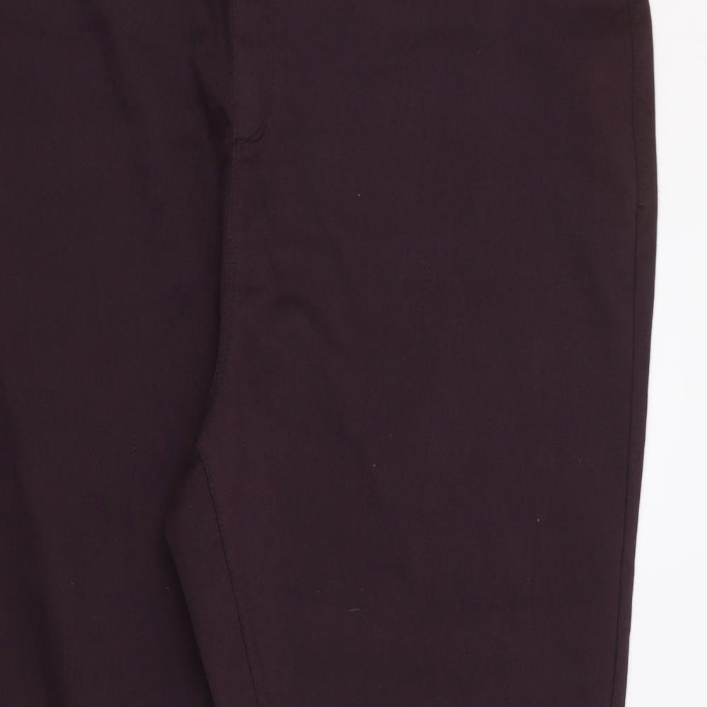 Pep & Co Womens Purple  Cotton Jegging Jeans Size 22 L30 in Regular